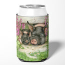 Pigs Under The Fence by Debbie Cook Can or Bottle Hugger Cooler Sleeve for Standard 12 oz Cans, Insulated Foam Beer & Soda Can Hugger Reusable