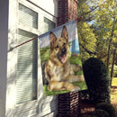 German Shepherd by Debbie Cook House Flag 28x40 Porch Sleeve Pole Decorative Outside Yard Banner Artwork Wall Hanging, Polyester