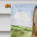 German Shepherd by Debbie Cook House Flag 28x40 Porch Sleeve Pole Decorative Outside Yard Banner Artwork Wall Hanging, Polyester