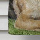 German Shepherd by Debbie Cook House Flag 28x40 Porch Sleeve Pole Decorative Outside Yard Banner Artwork Wall Hanging, Polyester
