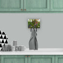 April Fox by Debbie Cook Leash or Key Holder Wall Hooks, Coat Rack Wall Mount, for Hanging Keys, Towels, Aprons, Leashes