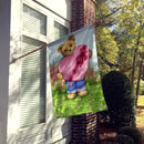 Valentine Teddy Bear with Chocolates Flag Canvas House Size CDCO318ACHF