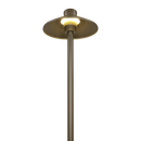 CDPA50 3W 12V Smooth Hat 3000K Warm White Integrated LED 12V Low Voltage Aluminum Path Light
