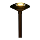 CDPA52 3W 12V AC/DC 3000K Warm White Integrated LED Aluminum Low Voltage Landscape Lighting 3 Tier Pagoda Path Light by Kings Outdoor Lighting