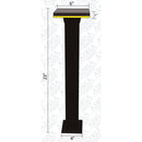 CDPA63 12W Bollard Aluminum Pathway Lighting LED Square Top Modern 12V Low Voltage