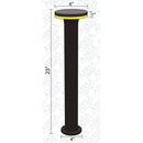 CDPA64 12W Bollard Aluminum Pathway Lighting LED Circle Top Modern 12V Low Voltage
