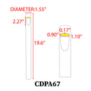 CDPA67 3W LED Uni Directional Slit Cylinder Bollard Aluminum Path Light 12V Low Voltage Outdoor Landscape Lighting