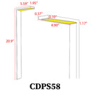 CDPS58 3W Stainless Steel Directional 12V Low Voltage Pathway Light LED Bollard Landscape Lighting