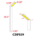 CDPS59 3W Stainless Steel 12V Low Voltage LED Linear Path Light Directional Fixture