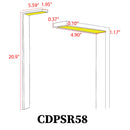CDPSR58 Wi-Fi Smart RGBCW 3W Stainless Steel Directional Pathway Light 12V Low Voltage LED Bollard Landscape Lighting