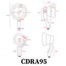 CDRA95 10W LED Smart Wi-Fi RGBW Wide Beam Directional Outdoor Landscape 12V Low Voltage Aluminum Spotlight