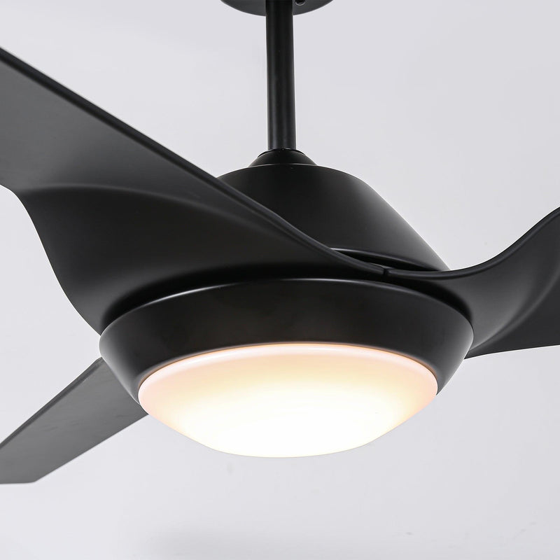 60" DC Motor 3 Blades Wall Control Ceiling Fan with LED Lighting