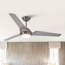 60" DC Motor 3 Blades Wall Control Ceiling Fan with LED Lighting
