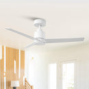 44" White 3 Blades DC Motor Industrial Ceiling fan