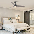 52" 4 Speed Wall Control Ceiling Fan with LED Lighting