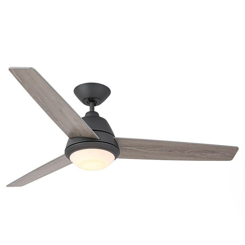 52" 4 Speed Wall Control Ceiling Fan with LED Lighting