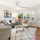52" 4 Speed Wall Control Ceiling Fan with LED Lighting