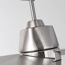 54" 4 Blades Industrial Wall Control Ceiling Fan with LED Lighting