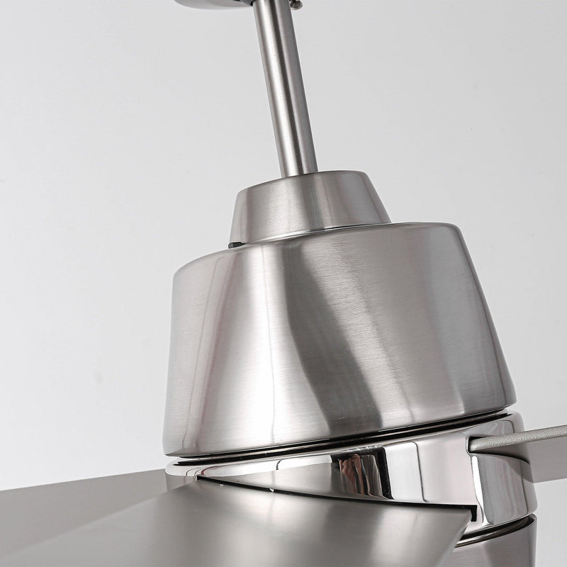 54" 4 Blades Industrial Wall Control Ceiling Fan with LED Lighting