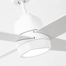 54" 4 Blades Industrial Wall Control Ceiling Fan with LED Lighting
