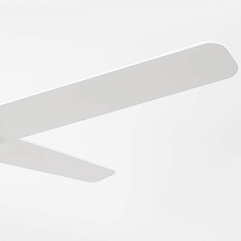 54" 4 Blades Industrial Wall Control Ceiling Fan with LED Lighting