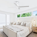 54" 4 Blades Industrial Wall Control Ceiling Fan with LED Lighting