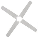 54" 4 Blades Industrial Wall Control Ceiling Fan with LED Lighting