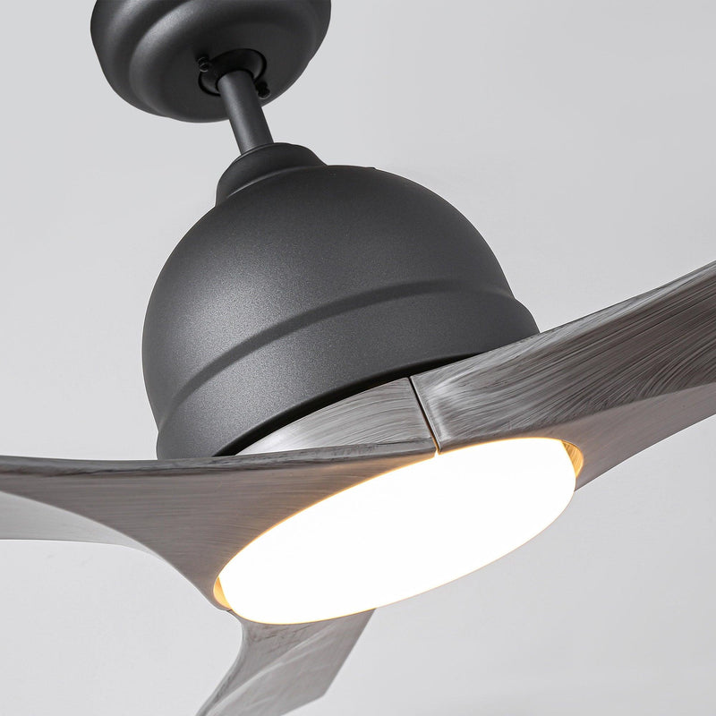 54" Industrial 3 Blades LED Ceiling Fan with Remote Control