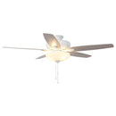 52" Traditional Pull Chain 5 Blades Ceiling Fan with Light