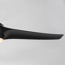 60" Wall Control 3 Blades Black Ceiling Fan with LED Lighting