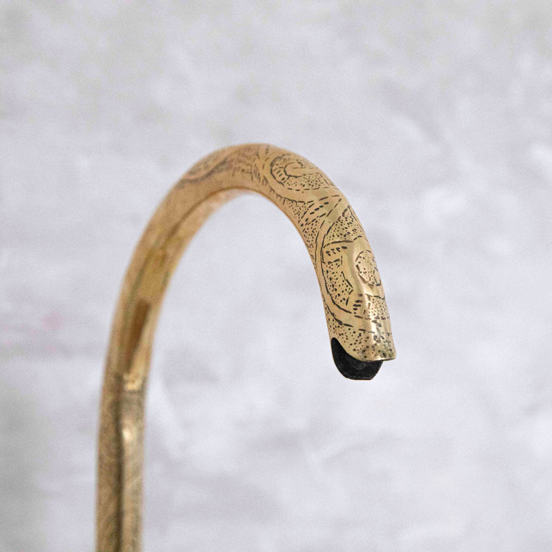 Handcrafted Brass Gooseneck Faucet - BRASSMA