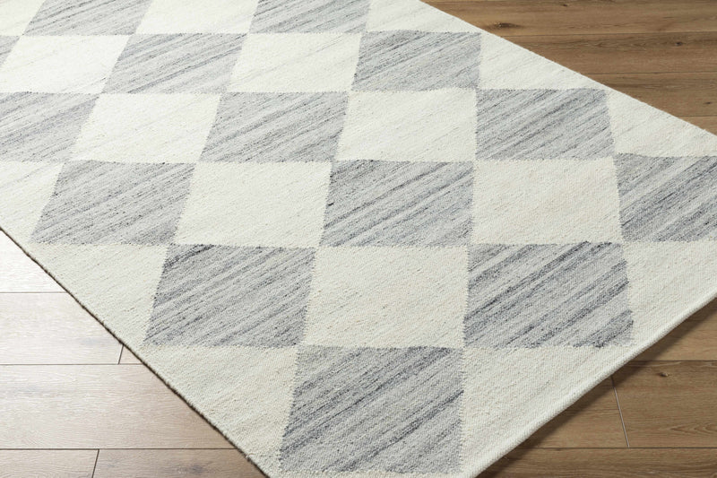 Vivir x Livabliss Antho Light Gray Diamond Rug