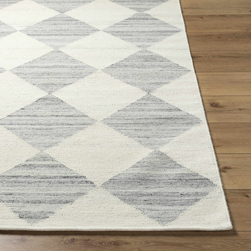 Vivir x Livabliss Antho Light Gray Diamond Rug