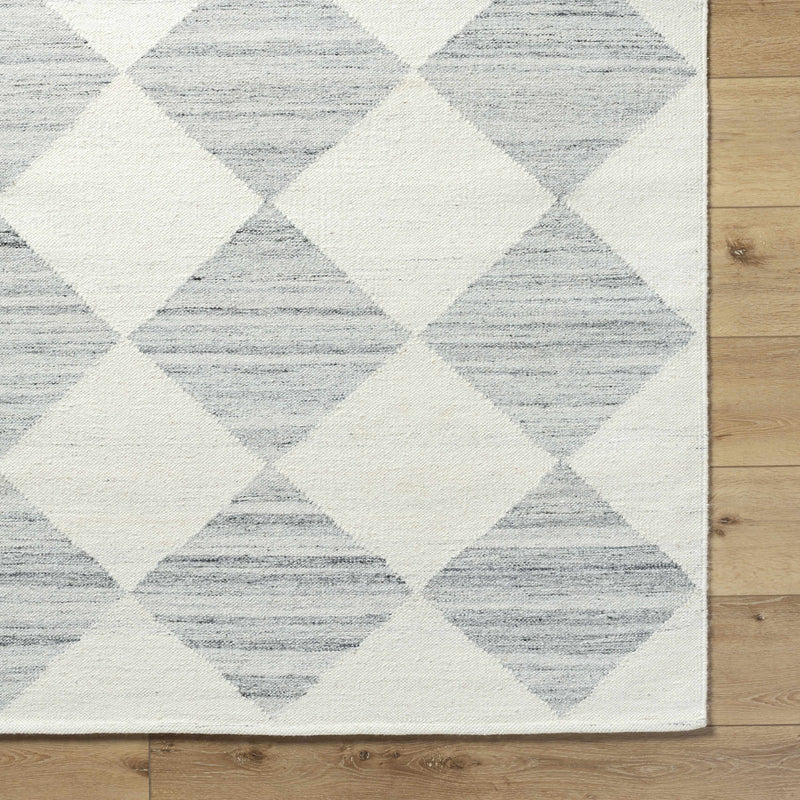 Vivir x Livabliss Antho Light Gray Diamond Rug