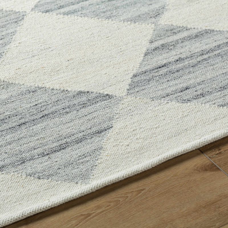 Vivir x Livabliss Antho Light Gray Diamond Rug