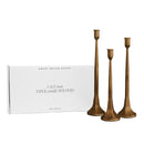 Gold Cast Iron Taper Candle Holders by Sweet Water Decor