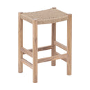 Oslo Natural Teak Indoor/Outdoor Counter Stool - 24" by NORDICTEAK.COM