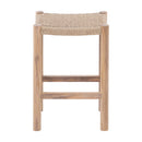 Oslo Natural Teak Indoor/Outdoor Counter Stool - 24" by NORDICTEAK.COM