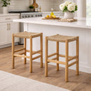 Oslo Natural Teak Indoor/Outdoor Counter Stool - 24" by NORDICTEAK.COM