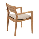 Natural Teak Outdoor Dining Chair (Set of 2 with Cushions) by NORDICTEAK.COM