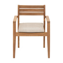 Natural Teak Outdoor Dining Chair (Set of 2 with Cushions) by NORDICTEAK.COM