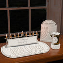 Woven Leatherite Chanukah Brachos Card by Feldart