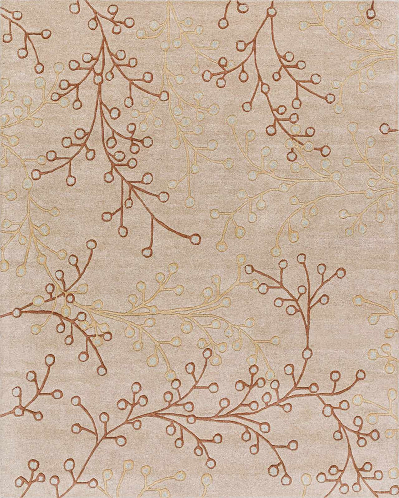 Elsu Beige&Gray Wool Rug