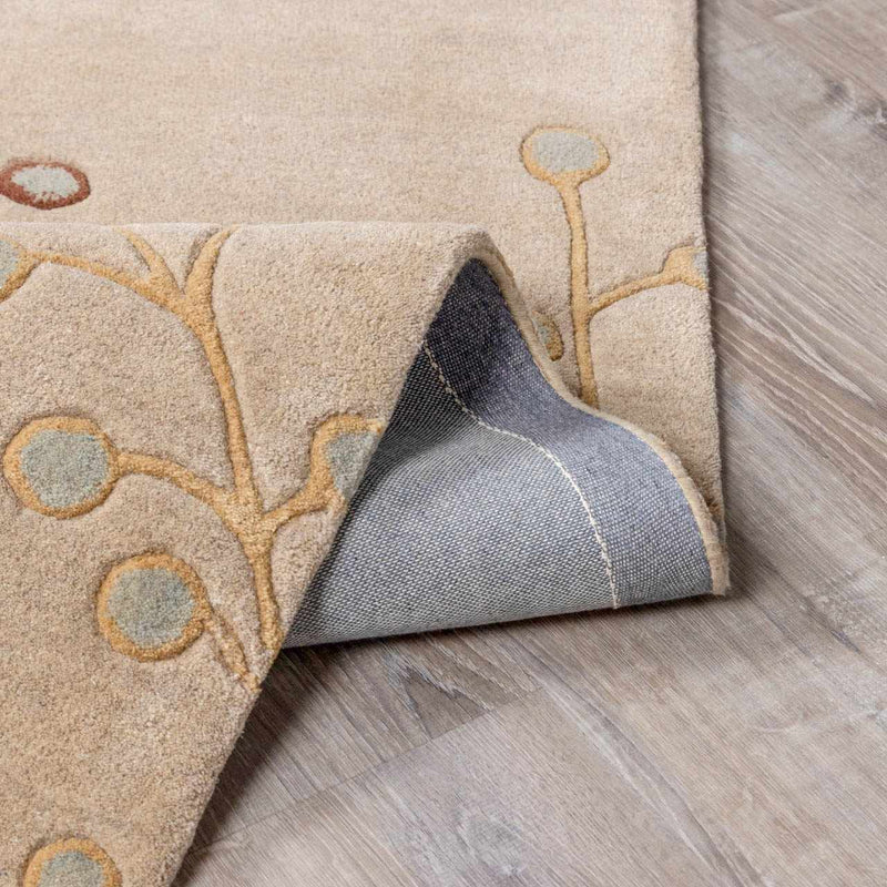 Elsu Beige&Gray Wool Rug