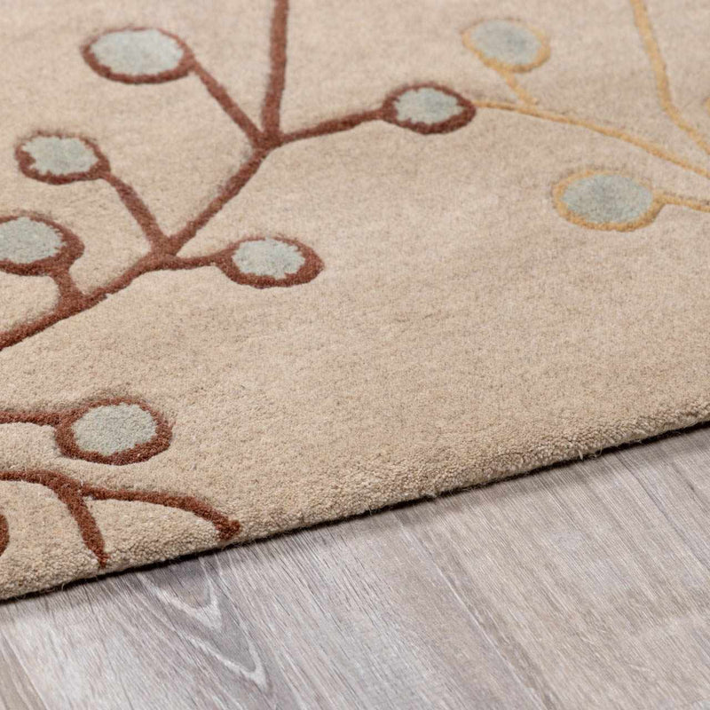 Elsu Beige&Gray Wool Rug