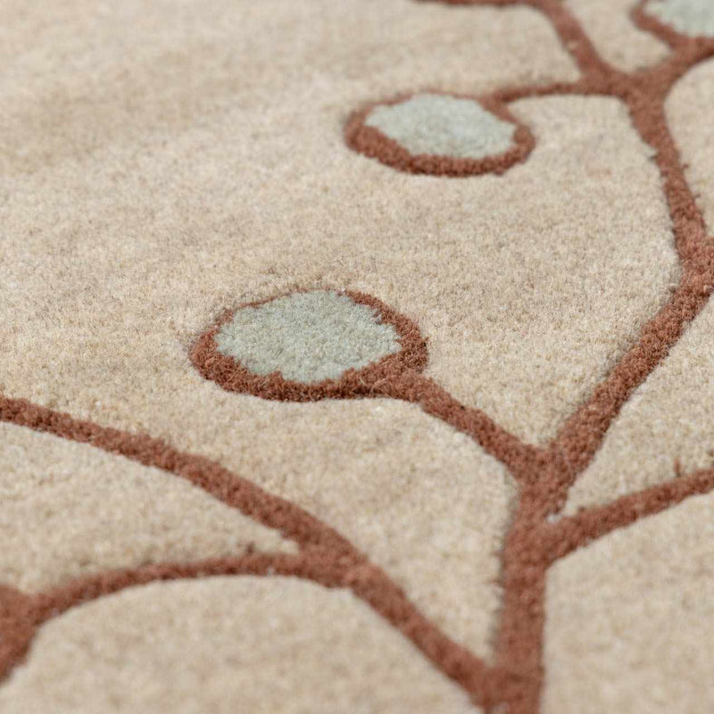 Elsu Beige&Gray Wool Rug