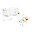 Golden Branch Challah Board with Tray by Feldart