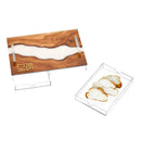 Resin Challah Board with Tray by Feldart