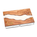 Resin Challah Board with Tray by Feldart