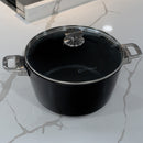 CXD DOU Ceramic Nonstick Stock Pot with Glass Lid